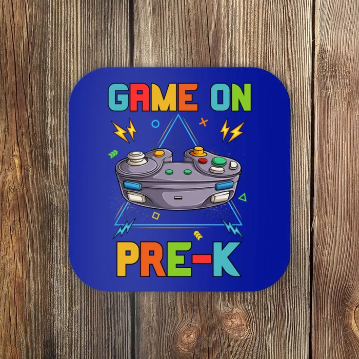 Game On PreK Funny Back To School Preschool Video Games Gift Coaster