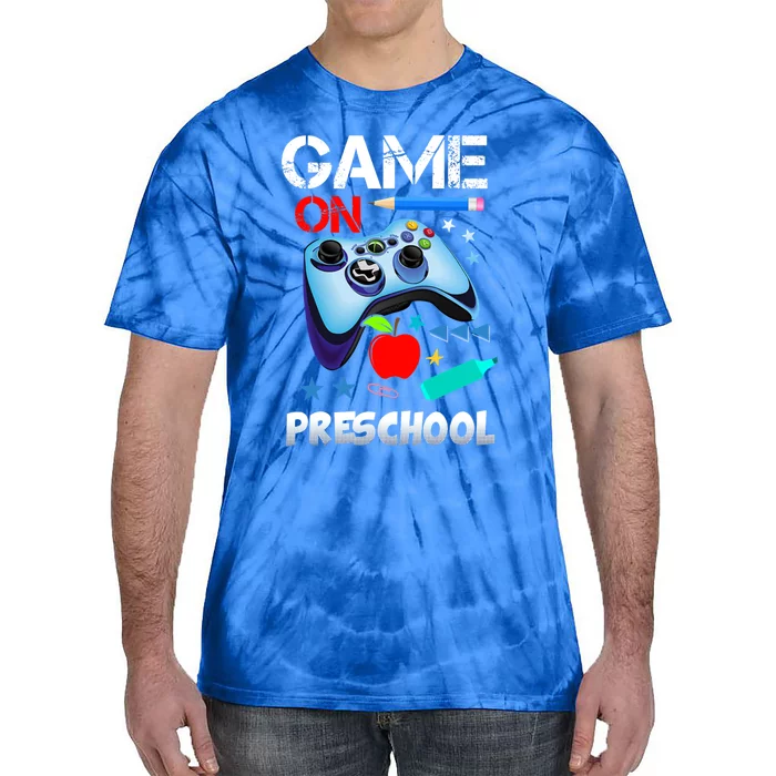 Game On Preschool First Day Of School Gamer Back To School Gift Tie-Dye T-Shirt