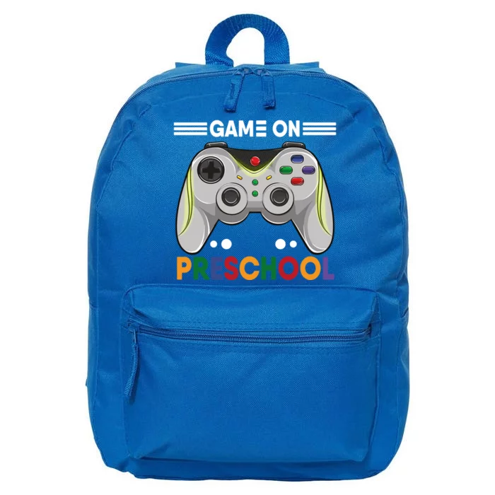 Game On Preschool Gamer First Day Back To School Teacher Gift 16 in Basic Backpack