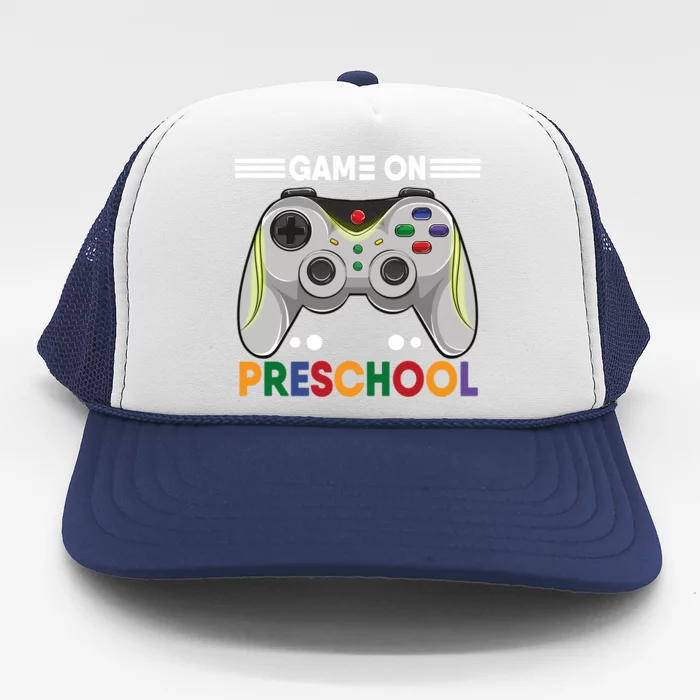 Game On Preschool Gamer First Day Back To School Teacher Gift Trucker Hat