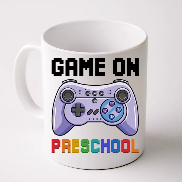 Game On Preschool Video Game Prek Welcome Back To School Gift Front & Back Coffee Mug