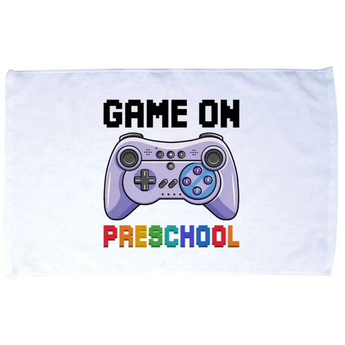 Game On Preschool Video Game Prek Welcome Back To School Gift Microfiber Hand Towel