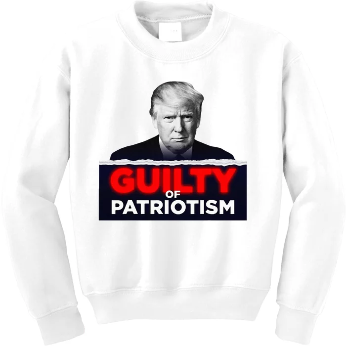 Guilty Of Patriotism Kids Sweatshirt