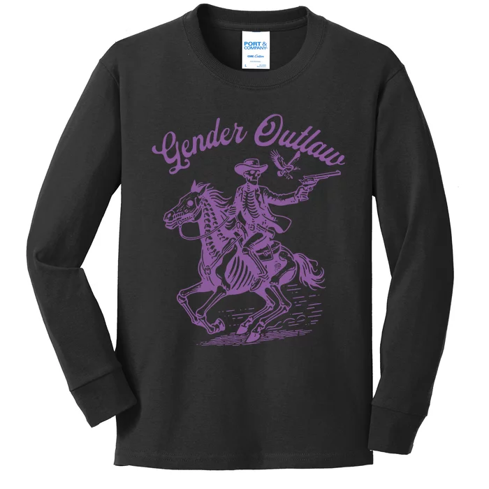 Gender Outlaw Pride Kids Long Sleeve Shirt