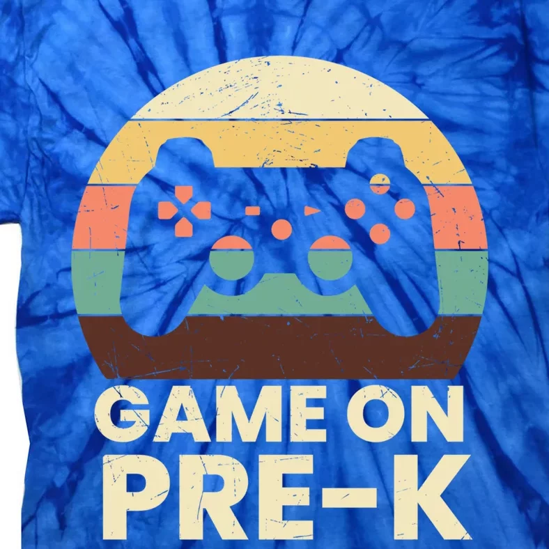 Game On PreK Video Game First Day Back To School Gamer Meaningful Gift Tie-Dye T-Shirt