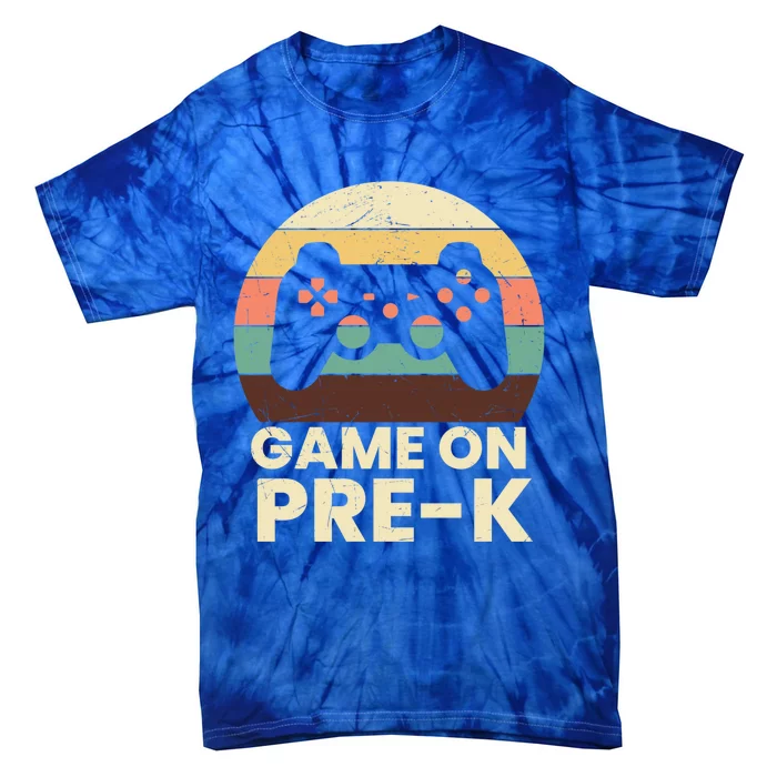 Game On PreK Video Game First Day Back To School Gamer Meaningful Gift Tie-Dye T-Shirt