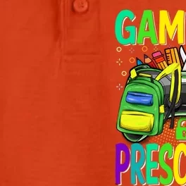 Game On Preschool Back To School Preschool Level Unlocked Gift Dry Zone Grid Performance Polo