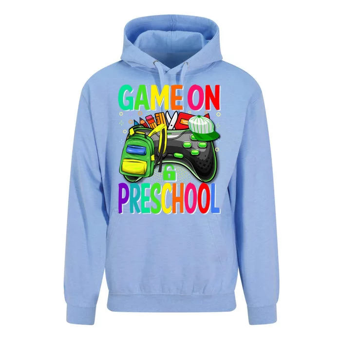 Game On Preschool Back To School Preschool Level Unlocked Gift Unisex Surf Hoodie