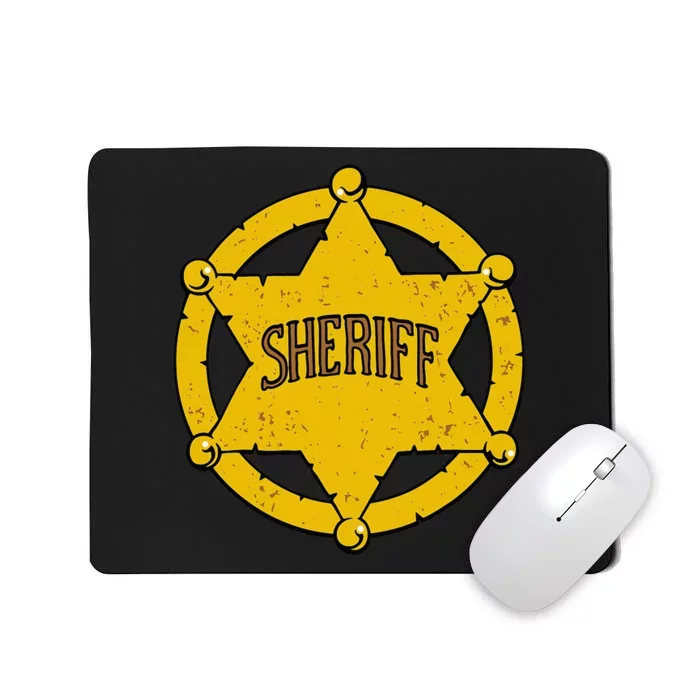 Graphic Occupation Police Officer Sheriff Badge Mousepad