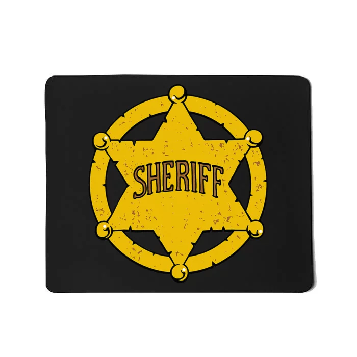 Graphic Occupation Police Officer Sheriff Badge Mousepad