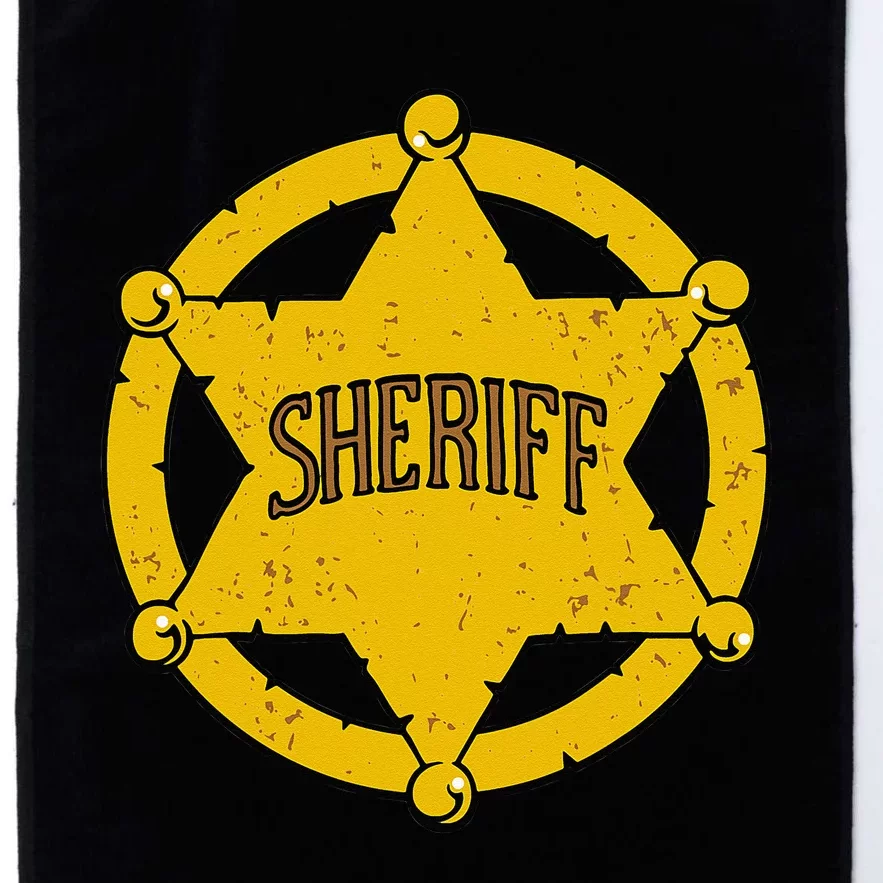 Graphic Occupation Police Officer Sheriff Badge Platinum Collection Golf Towel