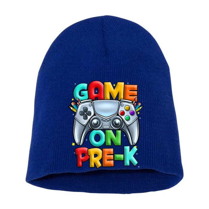 Game On PreK Back To School PreKindergarten Gift Short Acrylic Beanie