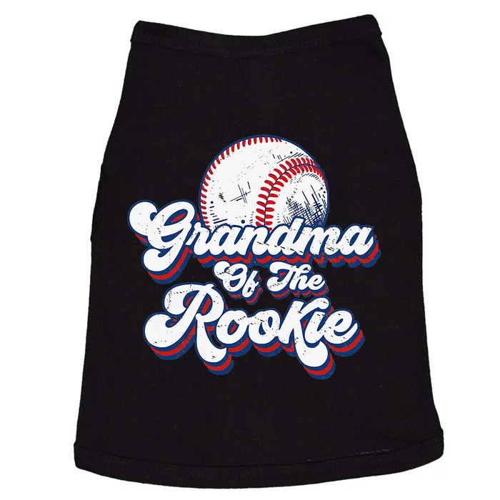 Grandma of Rookie 1st Birthday Baseball Theme Party Doggie Tank