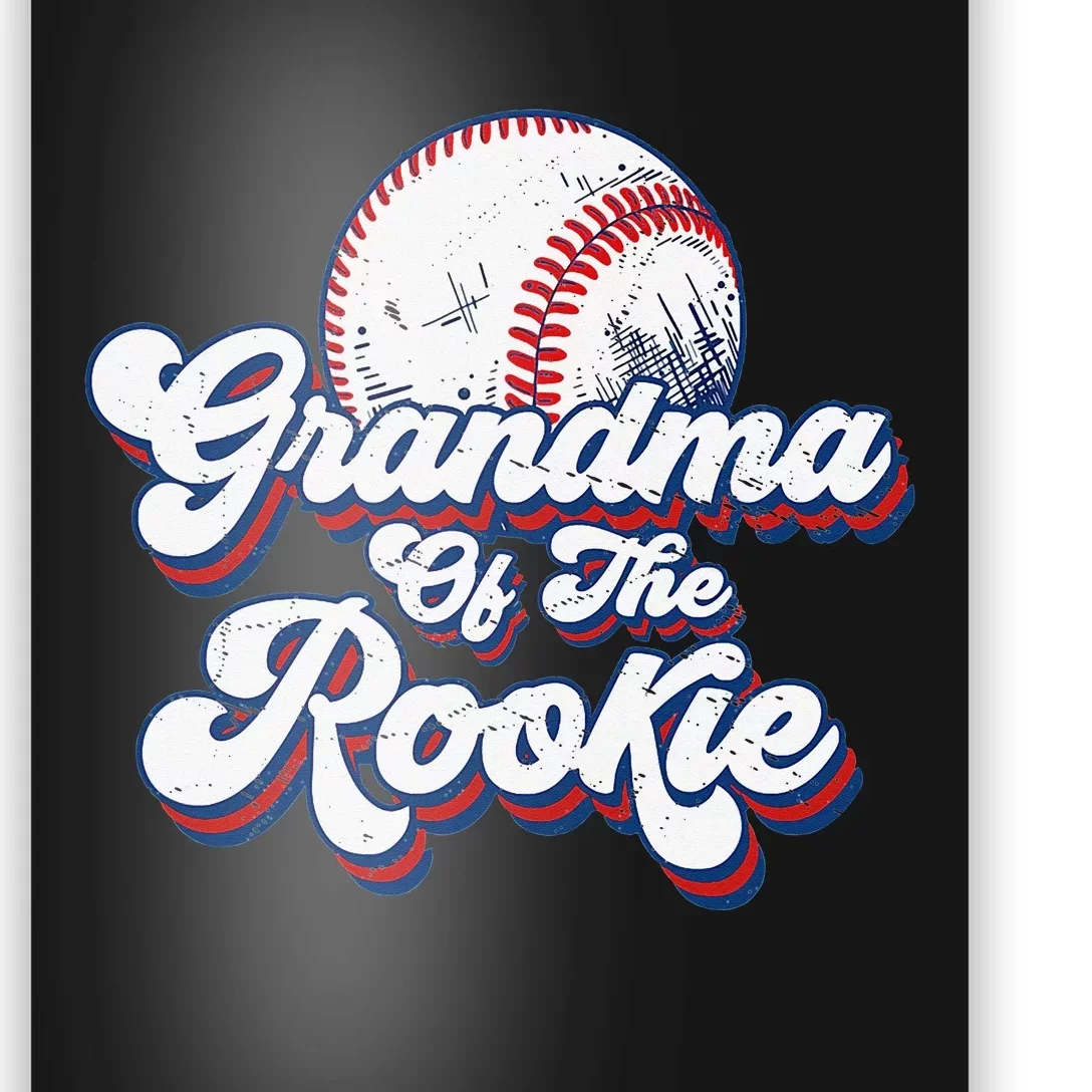 Grandma of Rookie 1st Birthday Baseball Theme Party Poster