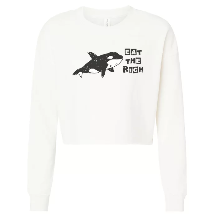 Gladys Orca Revolutionary Cropped Pullover Crew