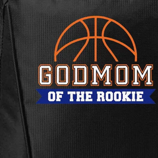 Godmom Of Rookie 1st Birthday Basketball Theme Matching City Backpack