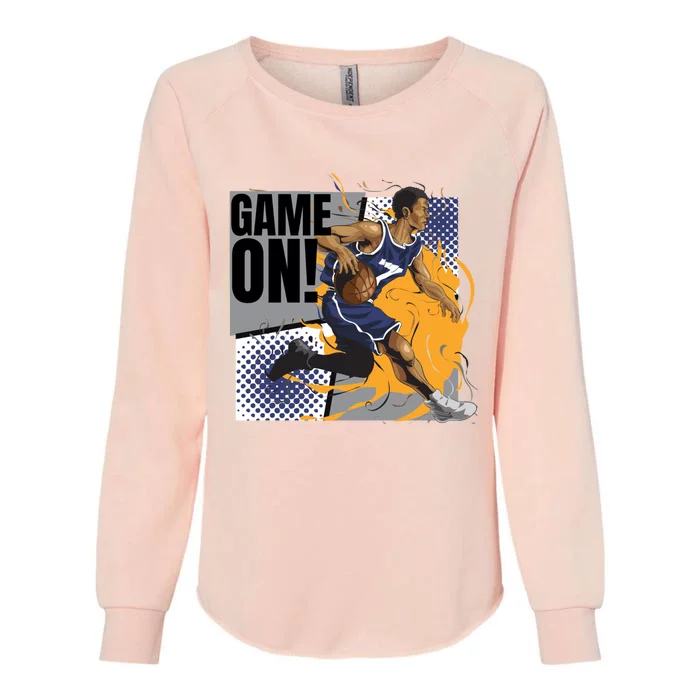 Game On Rocking Streetwear Graphic Print Hip Hop Designs Gift Womens California Wash Sweatshirt