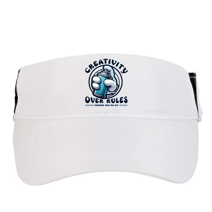 Graffiti Over Rules: Break All Boundaries Adult Drive Performance Visor