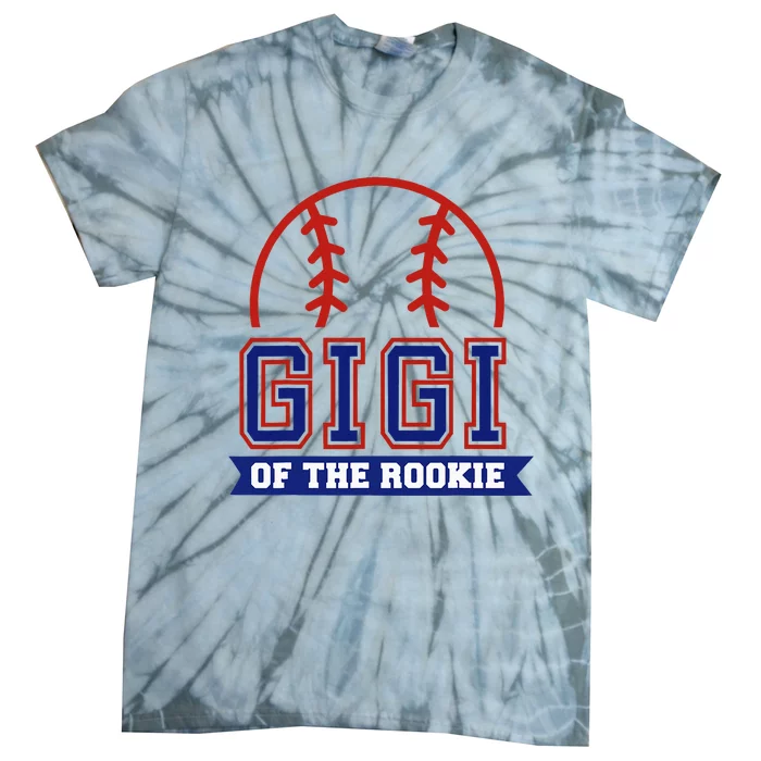 Gigi Of Rookie 1st Birthday Baseball Theme Matching Party Tie-Dye T-Shirt