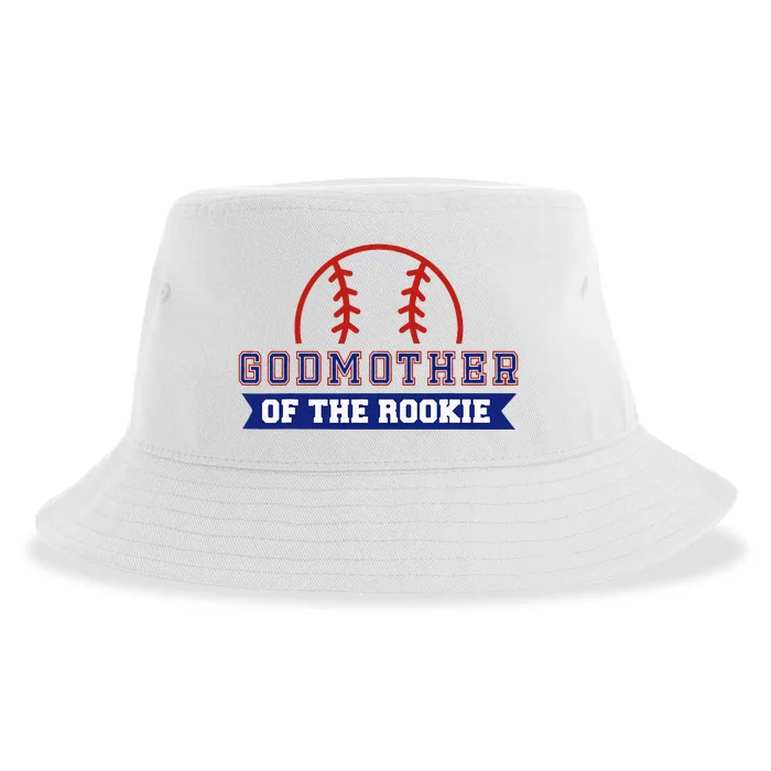 Godmother Of Rookie 1st Birthday Baseball Theme Matching Sustainable Bucket Hat