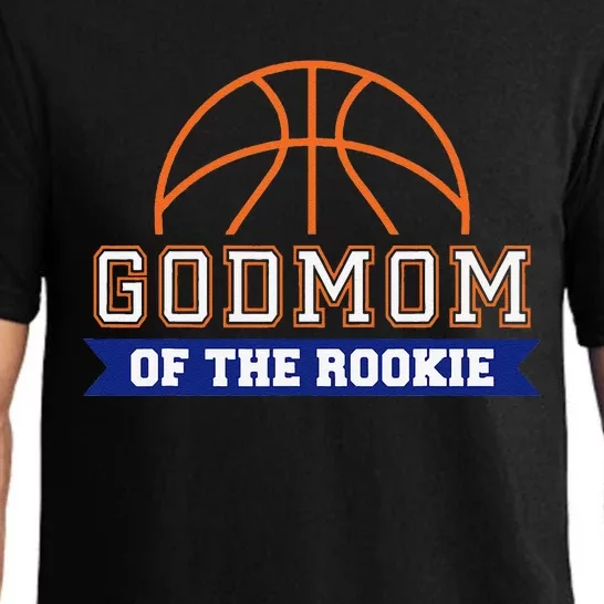 Godmom Of Rookie 1st Birthday Basketball Theme Matching Pajama Set