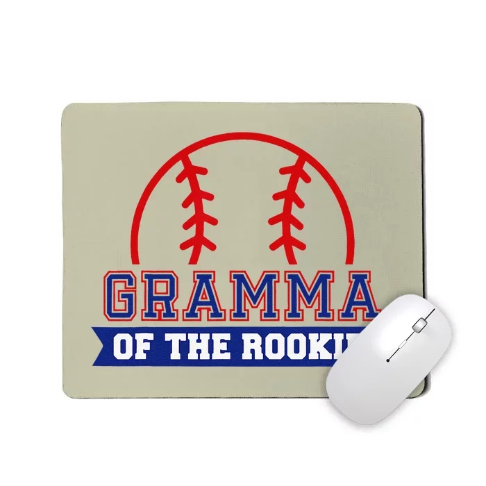 Gramma Of Rookie 1st Birthday Baseball Theme Matching Party Mousepad