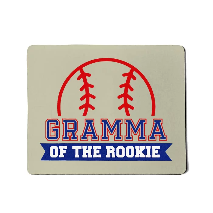 Gramma Of Rookie 1st Birthday Baseball Theme Matching Party Mousepad