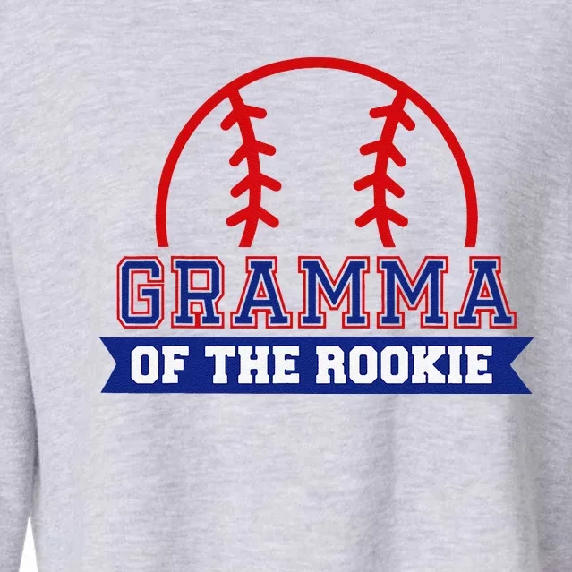 Gramma Of Rookie 1st Birthday Baseball Theme Matching Party Cropped Pullover Crew