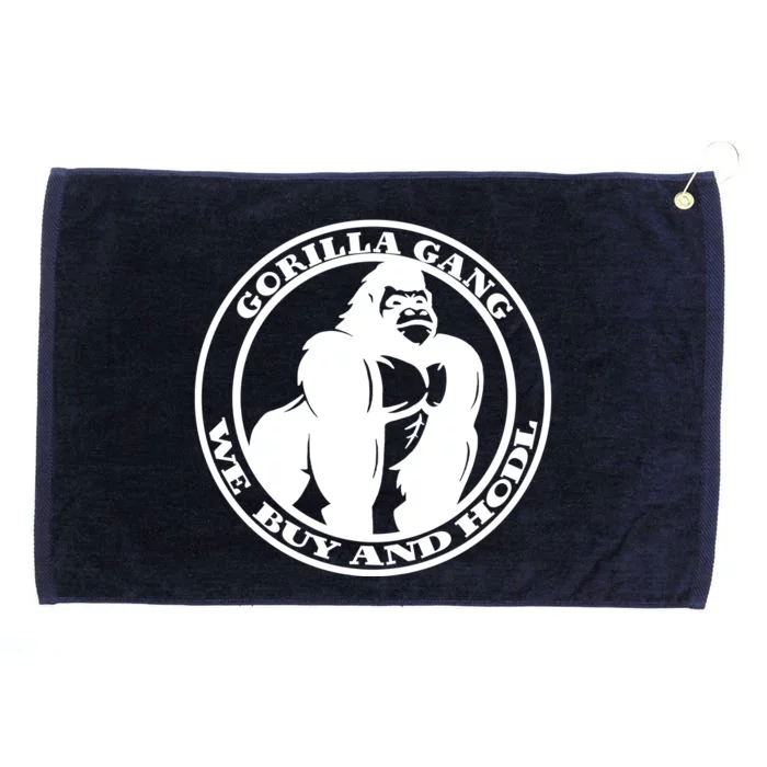 Gorilla Gang We Buy And HODL Meme Stonk Grommeted Golf Towel