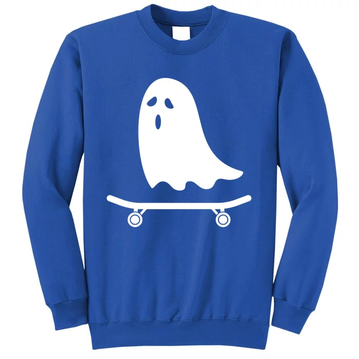 Ghost On Skateboard Halloween Great Gift Tall Sweatshirt