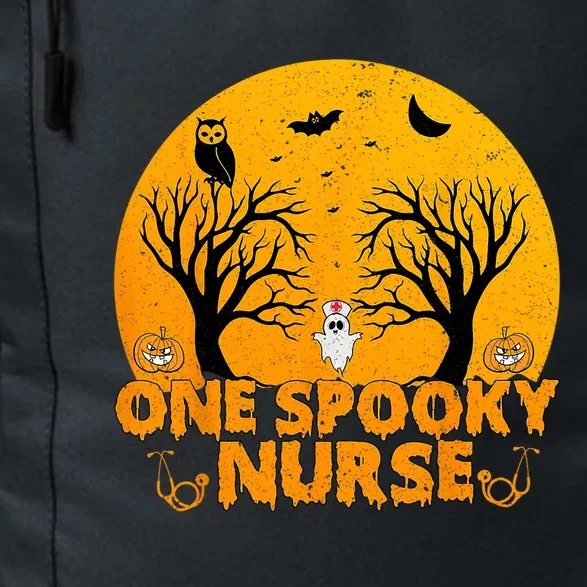 Ghosts One Spooky Nurse Halloween Nurse Fall Scrub Rn Gift Daily Commute Backpack