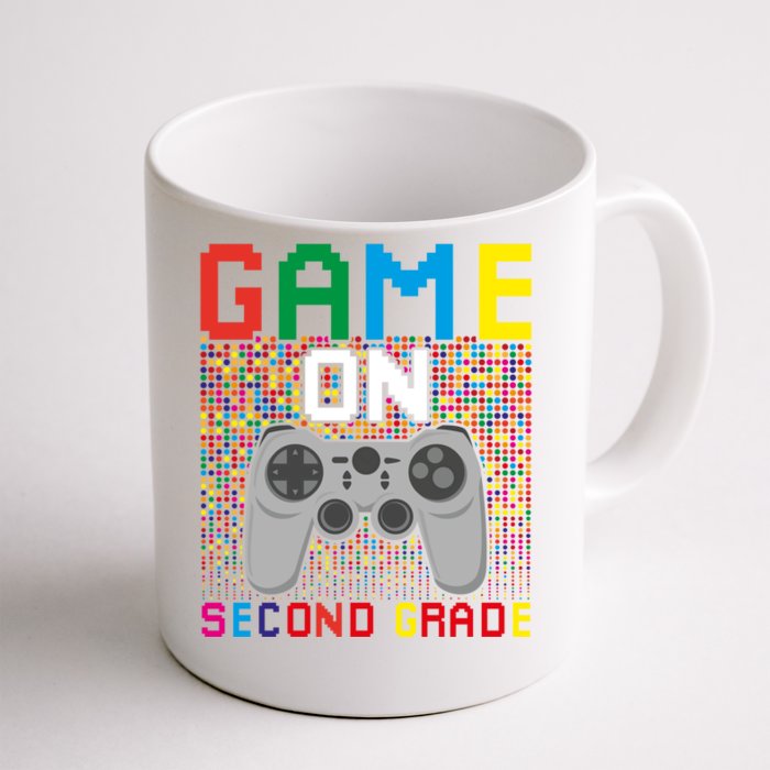 Game On Second Grade Back To School Funny Teacher Student Gift Front & Back Coffee Mug