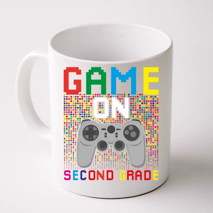 Game On Second Grade Back To School Funny Teacher Student Gift Front & Back Coffee Mug