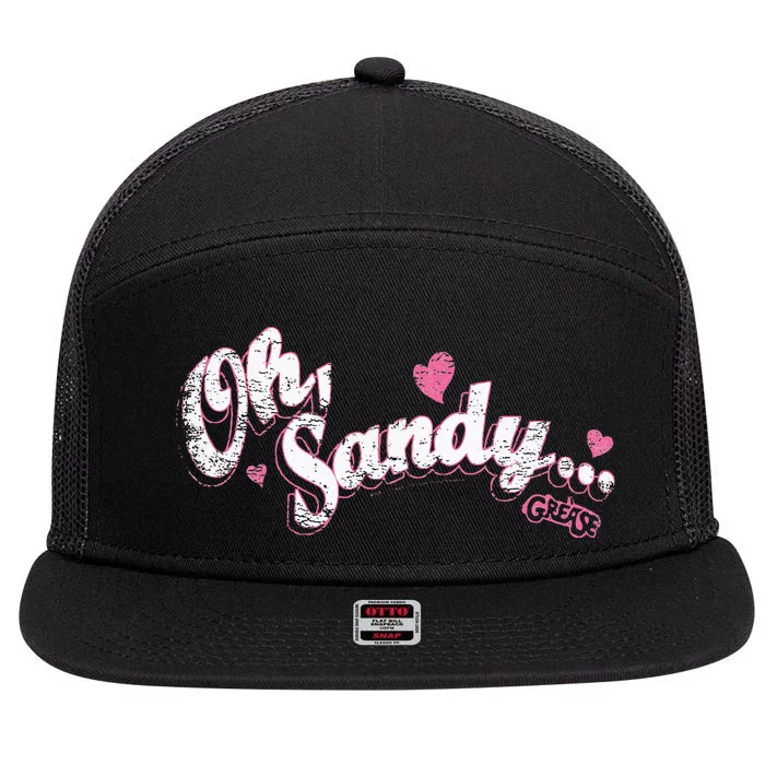 Grease Oh Sandy 7 Panel Mesh Trucker Snapback Hat