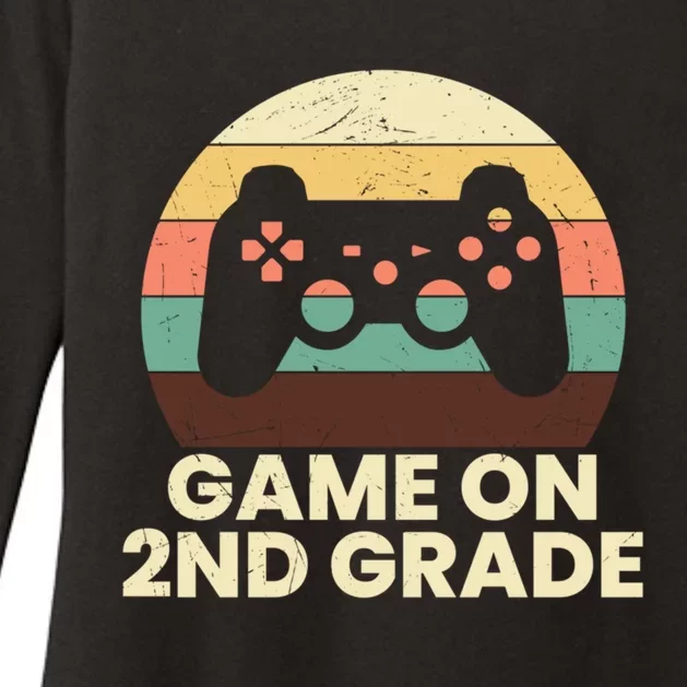 Game On Second Grade Gamer Cute 2Nd Grade Cool Gift Womens CVC Long Sleeve Shirt