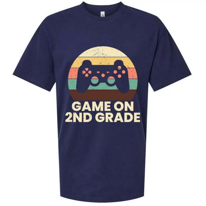 Game On Second Grade Gamer Cute 2Nd Grade Cool Gift Sueded Cloud Jersey T-Shirt