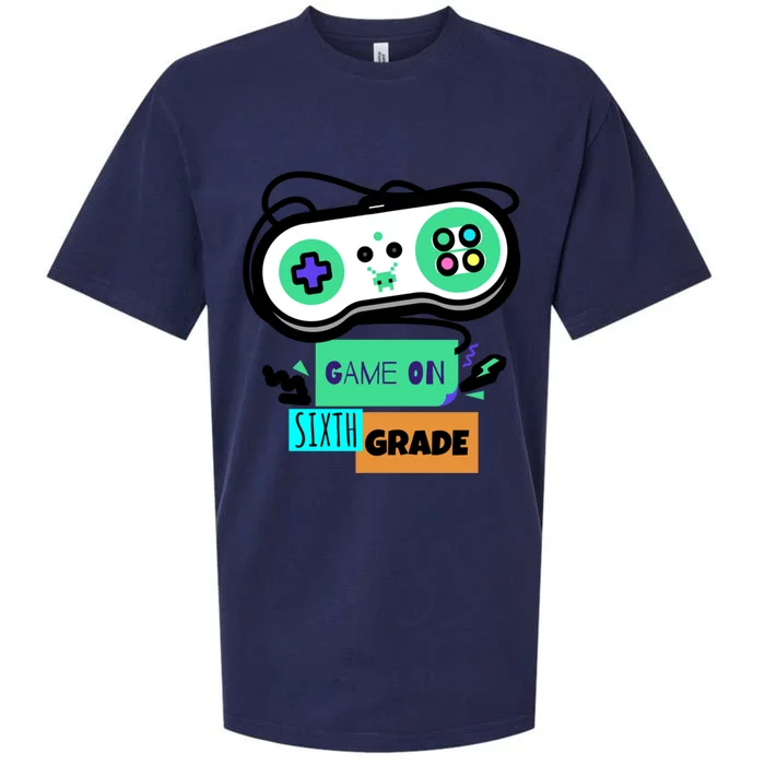 Game On Sixth Grade First Day Of 6Th Grade Back To School Gift Sueded Cloud Jersey T-Shirt