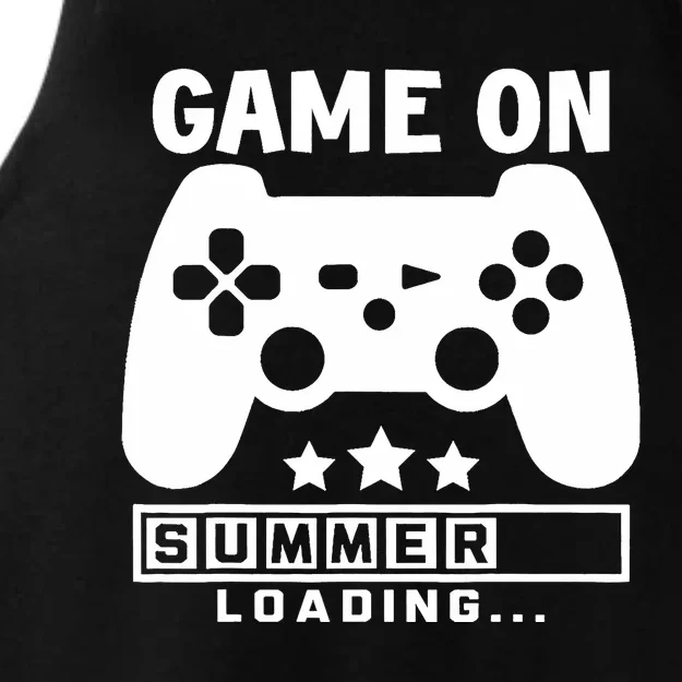 Game On Summer Loading Last Day Of School, Hello Summer Ladies Tri-Blend Wicking Tank