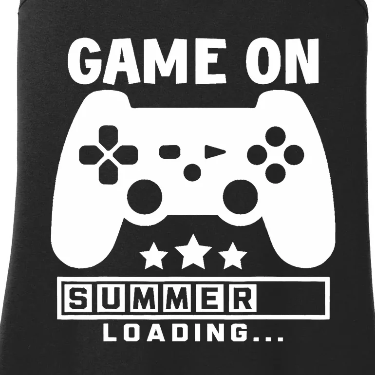 Game On Summer Loading Last Day Of School, Hello Summer Ladies Essential Tank