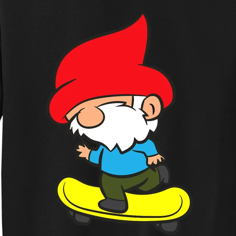 Gnome On Skateboard Cute Gnome Skateboarding Premium Sweatshirt