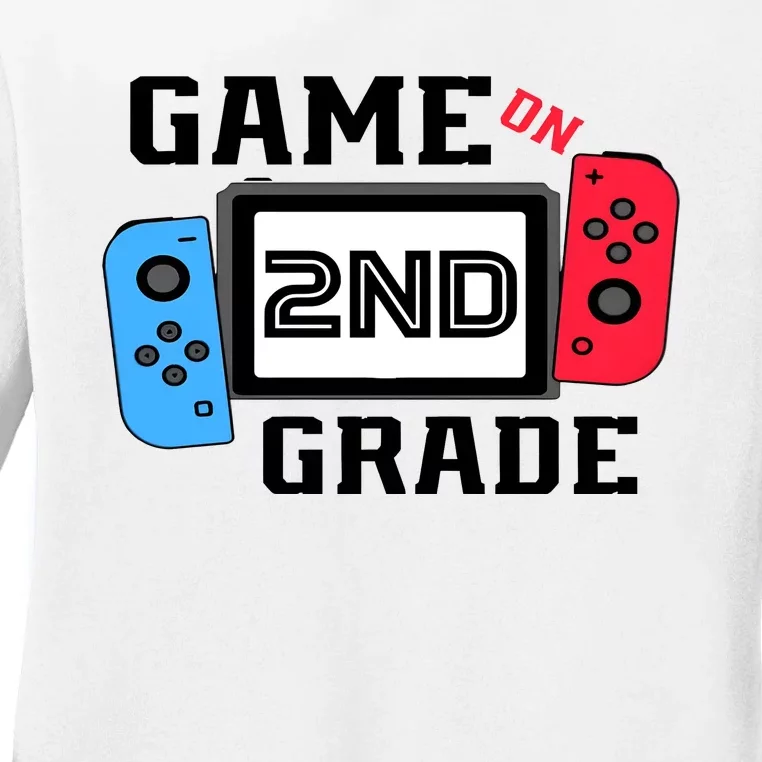 Game On Second Grade Back To School Ladies Long Sleeve Shirt