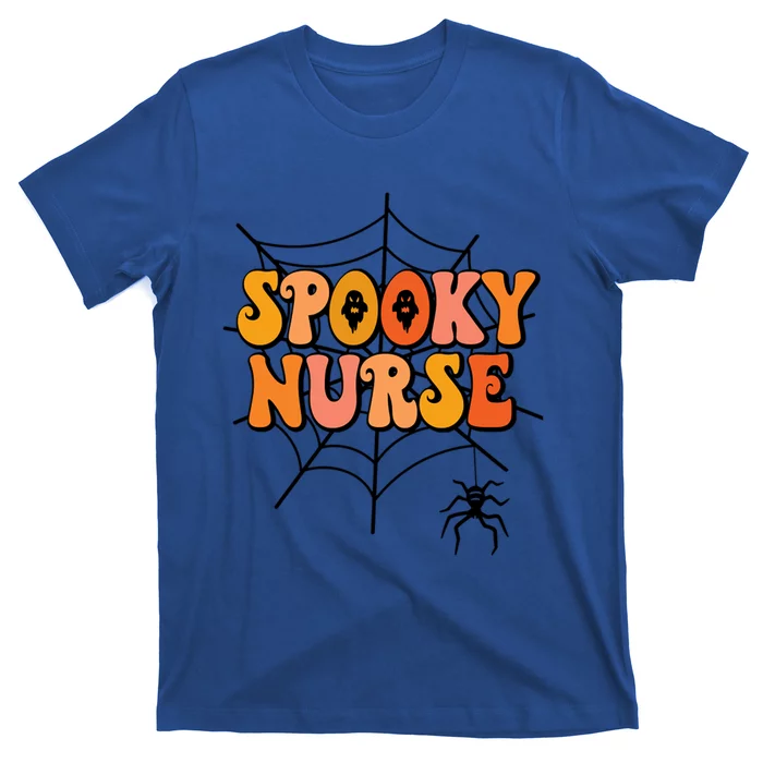 Ghosts One Spooky Nurse Halloween Nurse Fall Scrub Rn Gift T-Shirt