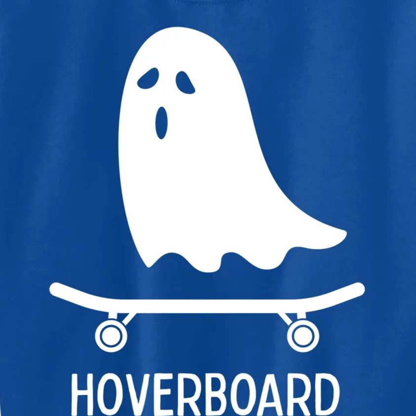 Ghost On Skateboard Halloween Gift Kids Sweatshirt