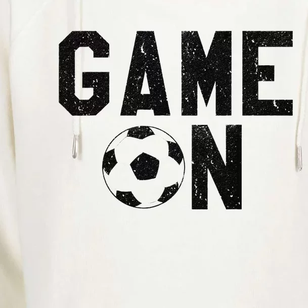 Game On Soccer Soccer Apparel Womens Funnel Neck Pullover Hood