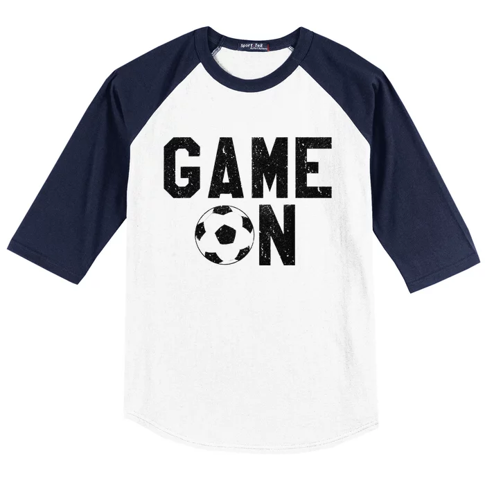 Game On Soccer Soccer Apparel Baseball Sleeve Shirt