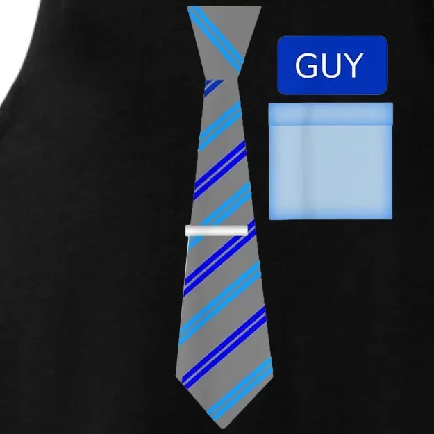 Guy Office Suit And Tie Costume Ladies Tri-Blend Wicking Tank