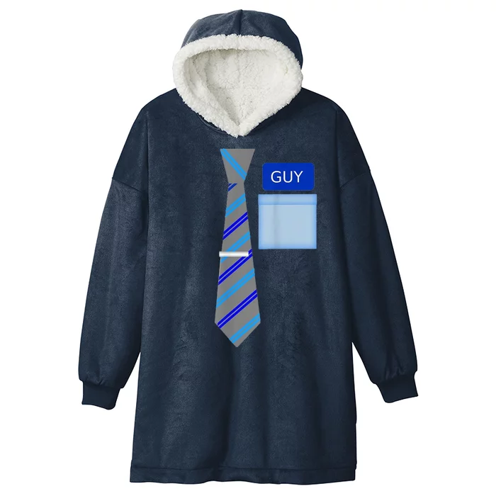 Guy Office Suit And Tie Costume Hooded Wearable Blanket