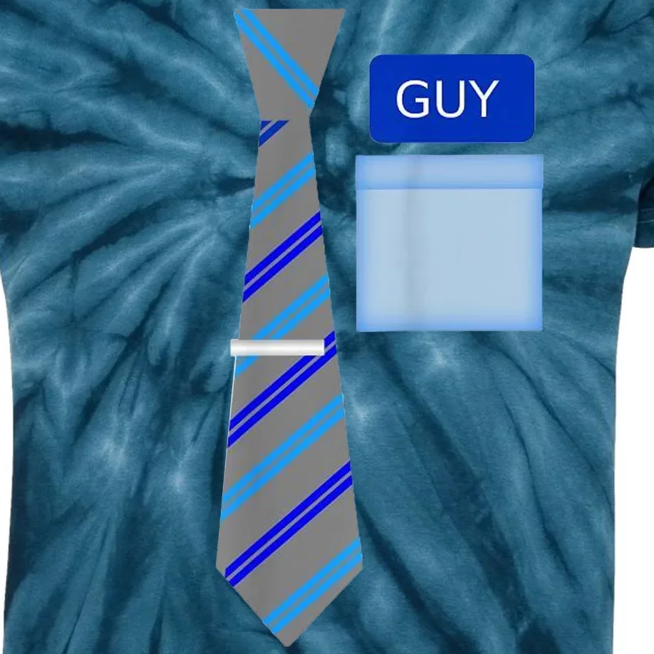 Guy Office Suit And Tie Costume Kids Tie-Dye T-Shirt