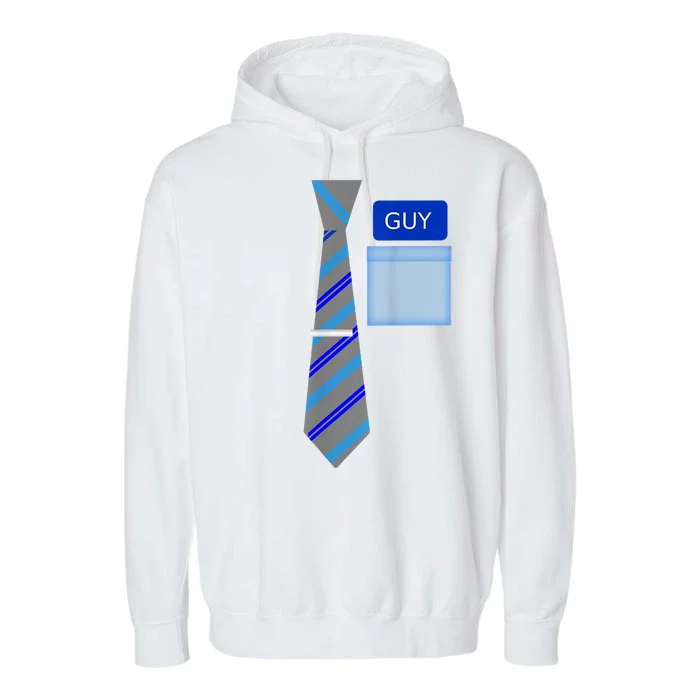 Guy Office Suit And Tie Costume Garment-Dyed Fleece Hoodie