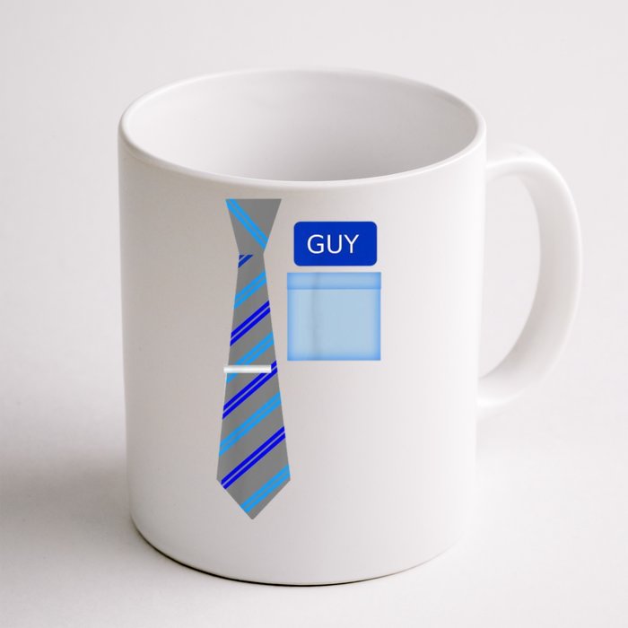 Guy Office Suit And Tie Costume Front & Back Coffee Mug